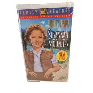 Susannah of the Mounties (VHS, 1994 Clamshell) Shirley Temple Classic Sealed